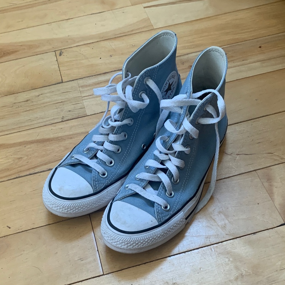 Blue High-Top Converse